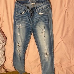 12 regular light jeggings American eagle